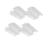 VILLCASE 100pcs White 12x1cm Makeup Brush Protective Covers PE Plastic Mesh Sleeves Protector for Cosmetic Brushes Storage and Travel