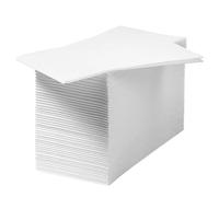 VILLCASE 100pcs White Disposable Paper Napkins Made from Wood Pulp, Absorbent and Elegant Serviettes with Polished Look for Family Reunion Dinner and Bathroom Use
