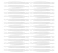 VILLCASE 100pcs White Eyelid Tape Forks Reinforced Plastic Makeup Tool for Double Eyelid Stickers Compact Lightweight Ergonomic Design for Women Eye Beauty and Easy Application