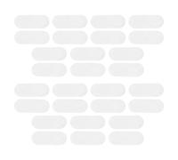 VILLCASE 100pcs White Felt Pads for DIY Hair Accessories, Water Drop Clip Gaskets, 5cm Felt Cushions for Barrettes and Hairpin Fixing, Craft Supplies for Hair Clip Making
