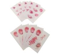 VILLCASE 10pcs 3D Bloody Scar Temporary, Realistic Wound Simulation Stickers for Halloween Party Makeup, Masquerade Decorations, Fake Scar for Face, Arms, Legs
