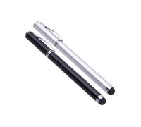 VILLCASE 10pcs Aluminum Capacitive Stylus Pens 2-in-1 Writing and Touch Screen Pens for Tablets and Capacitive Screen Devices with Fingerprint Reduction Random Color