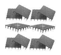 VILLCASE 10pcs Aquarium Bottom Filter Plates Black Plastic Fish Tank Divider Tray for Freshwater and Saltwater Aquariums with Easy Maintenance and Versatile Compatibility