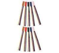 VILLCASE 10pcs Bible Bookmark Ribbons Set Multi-Color Ribbon Page Markers in Pink, Black, Red, Blue, Brown Reading Accessories for Book Lovers and School Use