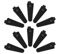VILLCASE 10pcs Black Leather Scissors Sheath Cover for Professional Hairdressing and Gardening Tools with Secure Nonslip Handle and Effortless Organisation for Salon Stylists
