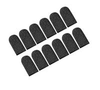 VILLCASE 10pcs Black Sweat-Proof Thin Finger Sleeves Comfortable Game Finger Accessories Convenient Sets for Mobile Touchscreen Players