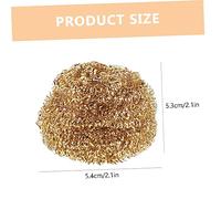VILLCASE 10pcs Brass Soldering Tip Cleaning Balls Wire Cleaner for Iron Nozzle Oxide Removal Safe No Spray Design Efficient Multi Point Contact for Prolonged Soldering Iron Tip Life