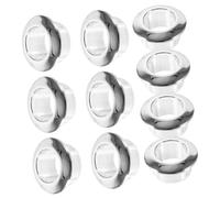 VILLCASE 10pcs Desk Grommets Cable Hole Cover Wire Organizer for Tidy Workspaces Durable Cord Management Chrome Finish