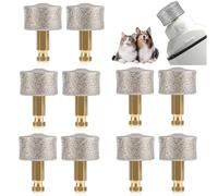VILLCASE 10pcs Dog Nail Grinder Replacement Heads, Pet Nail Grinders Wheel Diamond Tip, Diamond Coated Grinding Heads for Small, Medium and Large Dogs Cats
