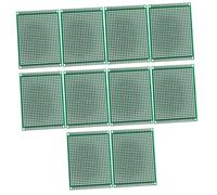 VILLCASE 10pcs Double Sided Pcb Circuit Boards for DIY Soldering Electronic Projects Perforated Breadboard Design Compatible with Various Components and Modules