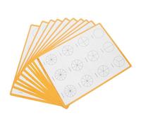 VILLCASE 10pcs Dual-sided Fraction Manipulative Sheets for Reusable Dry Erase Math Practice Tools for Elementary School Learning and Fraction Skills Development