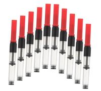 VILLCASE 10pcs Fountain Pen Blotter Pen Ink Absorber Universal Plastic Red