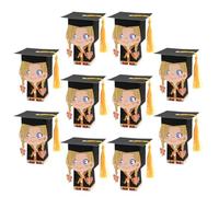VILLCASE 10pcs Graduation Doctor Hat Candy Boxes for Girls 3d Cap-shaped Gift Packaging Boxes Party Favor Storage for Graduation Celebration