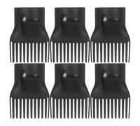 VILLCASE 10Pcs Hair Dryer Comb Attachment Set, High-Temperature Resistant Plastic Diffuser for Hair Styling, Wind Collecting Nozzle Compatible with Professional Blow Dryers for Salon and
