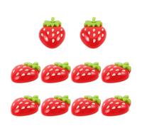 VILLCASE 10pcs Large Fruit Magnets for Refrigerator with Realistic Strawberry Design, Resin Material, Fade-resistant and Easy to Remove, for Whiteboard and Refrigerator Decor
