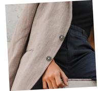 VILLCASE 10pcs Large Metal Rhinestone Coat Buttons Grey Square Sparkly DIY Clothes Supply Sewing Fastener Accessories for Jackets Woolen Overcoats