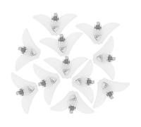 VILLCASE 10pcs Men’s Tie Clips Plastic and Metal Tie Clasp Stable Attachment and Resilient Construction, Minimalist Style for Weddings and Business Suit Accessories