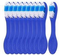VILLCASE 10pcs Mini Tiny Toothbrush Portable Short Handle for Prison Use Clean Tools for Travel and Daily Oral Care