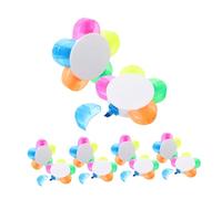 VILLCASE 10pcs Petal Shape Highlighter with Neon Colors Fluorescent Marker Pens for Smooth Writing Efficient Note Taking DIY Crafting Planners Scrapbooking and Collaborative Use