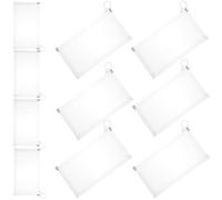VILLCASE 10pcs Plastic Pencil Cases with Strong Zipper Large Capacity Stationery Bags for Organizing and Storing Pens and Files for School and Office Use