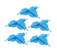 VILLCASE 10pcs Plastic Pulley Set for Mechanics and Physics Experiments Includes Double and Single Blocks Durable Smooth Sliding Design for Educational Science Projects