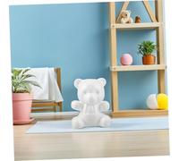 VILLCASE 10pcs Polystyrene Foam Bear Models Lightweight Durable DIY Craft Shapes for Flower Arranging Wedding Party Decoration
