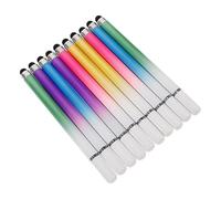 VILLCASE 10pcs Portable Stylus Pen Ergonomic Capacitive Touch Screen Pens for Tablets and Smartphones Smooth Tip Precision in Gradient Colors Pink Blue Purple Green Yellow
