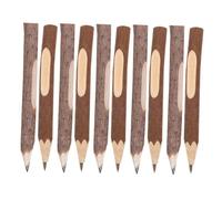VILLCASE 10pcs Rustic Twig Ballpoint Pens Wooden Branch Pencils Natural Tree Bark Pencils for Classroom Outdoor Sketching School Supplies