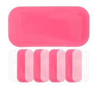 VILLCASE 10pcs Silicone Lash Pads for Eyelash Extensions, Reusable False Eyelash Holder Pads Forehead Tray, Soft Under Eye Curve Lash Extension Supplies for Beauty Salon and Home Use