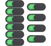 VILLCASE 10pcs Sliding Privacy Door Sign, Blank Vacant Occupied Door Sign, Do Not Disturb Indicator Slider for Office Restroom Bedroom, 3.93 x 1.57 inch, Black