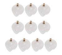 VILLCASE 10pcs White Resin Tooth Pendants Cute Dangle Charms for DIY Jewellery Accessory Projects and Earrings Versatile Hanging Teeth Charms with Realistic Design