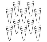 VILLCASE 10pcs Wide-tooth Hair Volume Comb for Men and Women Portable Abs Material Fluffy Texture Styling Comb with Universal Hair Type Compatibility for Daily Root Lift and Styling