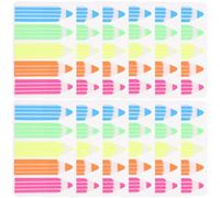 VILLCASE 1200pcs Sticky Reading Strips Pet Assorted Colour Handwritten Remarks Material Safety Page Markers for Beginners and Household Reading Use