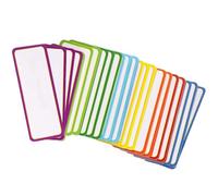 VILLCASE 120pcs Magnetic Label Strips Magnetic Name Plate Labels 3.2x1.2 Paper Magnet Easy Labeling Protects Surfaces for Classroom and Refrigerator Use