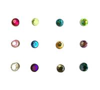VILLCASE 12pcs Acrylic Magnetic Wine Glass Markers Odorless Washable Drink Identifiers Cup Signs for Nightclubs and Company Activities Random Color