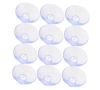 VILLCASE 12pcs Clear PVC Suction Cup Pads with Screw and Nut Transparent Strong Suction Hooks for Bathroom Wall Glass Window Door Car Shade Towels Secure Anti-Slip Hanging