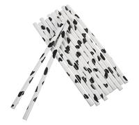 VILLCASE 12pcs Cow Print Wooden Pencils for - Hand-Painted Round Animal Pattern Sketch Pencils - Birthday Party Supplies and Classroom Rewards