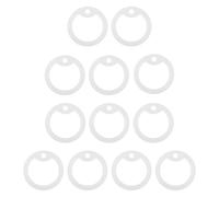 VILLCASE 12pcs Glow in The Dark Dog Tag Silicone Case for Pet Collar, Weatherproof Noise Cancelling Silencer, Sturdy Soft Silicone Protector for Identification Tags