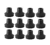 VILLCASE 12pcs Heavy Duty Rubber Walking Stick Tips for 12mm Diameter Canes, Non-Slip Anti-Skid Ends, Walking Stick Protector for Seniors, Suitable for Ski Poles and Trekking Poles