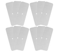 VILLCASE 12pcs Magnetic LED Light Mounting Plate for Cabinet Lights with Adhesive Iron Sheet, Secure Lighting Installation and Resistant to Bending or Breaking, for Work Areas and Wall