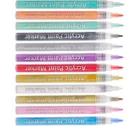 VILLCASE 12pcs Nail Art Pens for Professional and Home Use, Lightweight Manicure Painting Pens with Comfortable Handle, Propylene Material Suitable for Nail Decor and Graffiti Designs