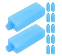 VILLCASE 12pcs Reusable Ice Pack Freezer Blocks for Cooler Boxes with Lightweight Pe Material, Easy Installation, for Air Cooler Fan and Meal Prep at Home or Travel
