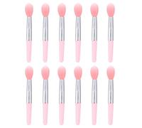 VILLCASE 12pcs Silicone Lip Brushes Set for Professional Use, Portable and Easy to Carry Lipstick Applicators, for Work and Those Who Love Makeup