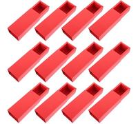 VILLCASE 12pcs Small Brown Kraft Paper Lipstick Wrap Boxes Essential Oil Perfume Bottle Packaging Storage Box Set for Cosmetic Wrapping