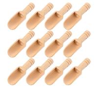 VILLCASE 12pcs Small Wooden Scoops for Jars and Spices, Versatile Design with Convenient Carry, Crafted from Wood with Unique Workmanship for Tea, Coffee, Sugar, and Use