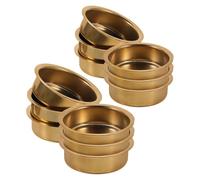 VILLCASE 12pcs Stainless Steel Censer Replacement Plates, Lightweight and Reliable Incense Burner Dish with Elegant Arabic Design, for Indoor Aromatherapy and Party Use