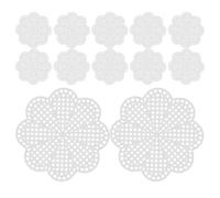 VILLCASE 12pcs White Plastic Mesh Canvas Sheets with Clearly Defined Grids and Flat No Curling Edges for Easy Organisation, for Bags and 3D Handbags in Home DIY Sessions or Embroidery