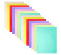 VILLCASE 14 Sheets Dyslexia Colored Overlays for Reading PVC Tinted Reading Strips to Reduce Visual Stress and Distractions and Classroom Activities