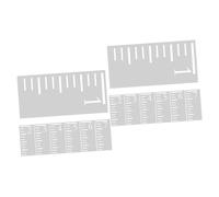 VILLCASE 14pcs Growth Chart for Boys and Girls Plastic Reusable Height Stencil Boys and Girls Wall Decor Chart Scale Stencil
