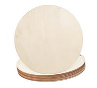 VILLCASE 15 Sets Round Wood Circles for Crafts Natural Solid Wooden Discs with Smooth Edges Multipurpose Unfinished Wood Rounds for DIY Painting Home and Holiday Decoration